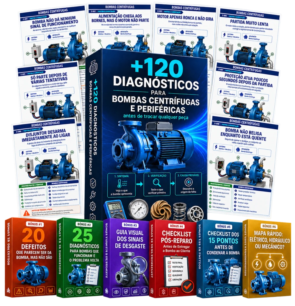 120 Diagnósticos para Bombas Centrífugas e Periféricas + Bônus